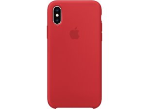 Чехол клип-кейс Apple Silicone для iPhone XS Red