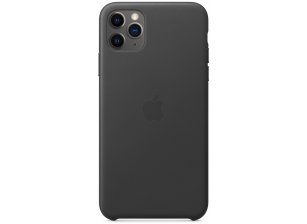 Чехол клип-кейс Apple Leather для iPhone 11 Pro Max Black