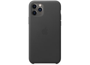 Чехол клип-кейс Apple Leather для iPhone 11 Pro Black