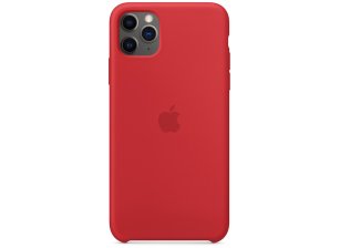 Чехол клип-кейс Apple Silicone для iPhone 11 Pro Max Red