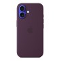 Чехол для iPhone 16 Silicone with MagSafe сливовый