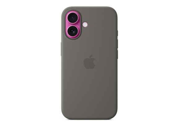 Чехол для iPhone 16 Silicone with MagSafe серый