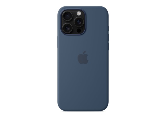 Чехол для iPhone 16 Pro Max Silicone with MagSafe синий деним