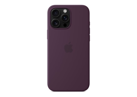 Чехол для iPhone 16 Pro Max Silicone with MagSafe сливовый