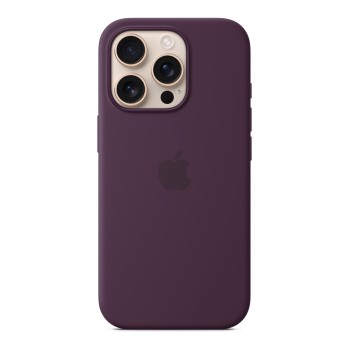 Чехол для iPhone 16 Pro Silicone with MagSafe сливовый
