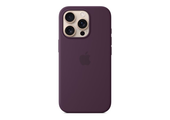 Чехол для iPhone 16 Pro Silicone with MagSafe сливовый