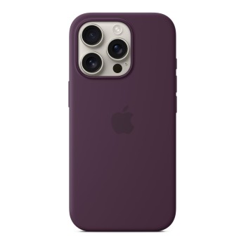 Чехол для iPhone 16 Pro Silicone with MagSafe сливовый