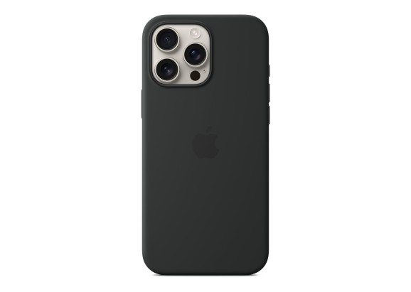 Чехол для iPhone 16 Pro Max Silicone with MagSafe Black