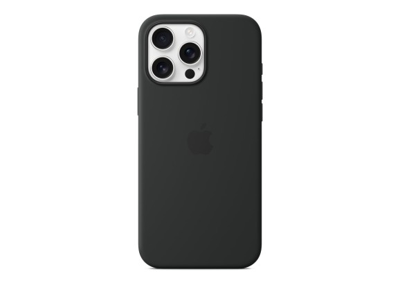 Чехол для iPhone 16 Pro Max Silicone with MagSafe Black