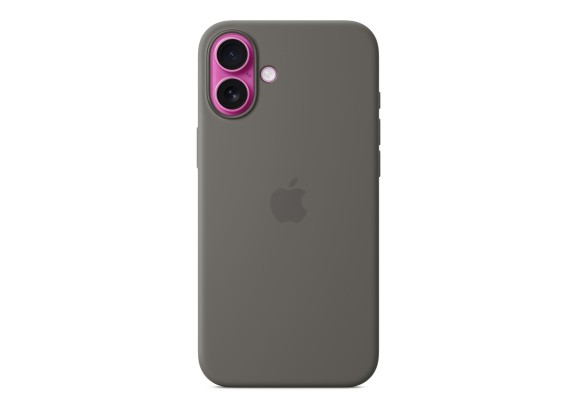 Чехол для iPhone 16 Plus Silicone MagSafe серый