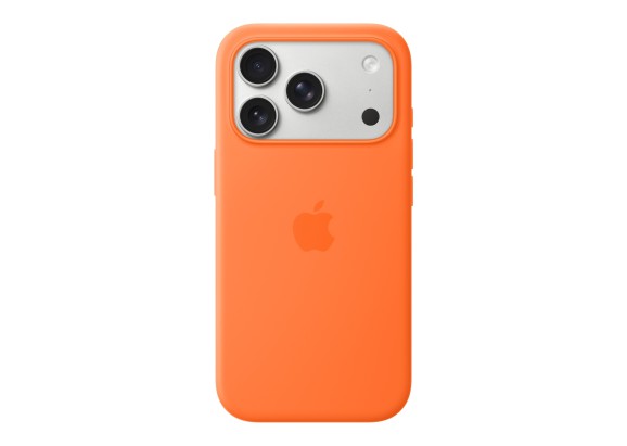 Чехол для iPhone 17 Pro Silicone MagSafe оранжевый