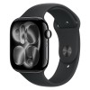 Apple Watch Series 11 42mm Jet Black Aluminum Black Sport Band S/M