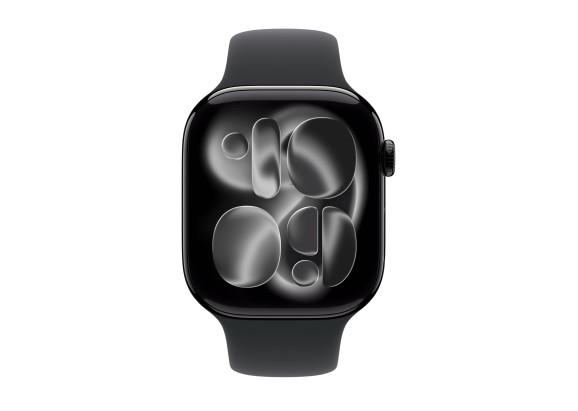 Apple Watch Series 11 42mm Jet Black Aluminum Black Sport Band S/M
