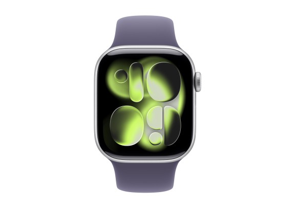 Apple Watch Series 11 42mm Silver Aluminium Purple Fog Sport Band S/M