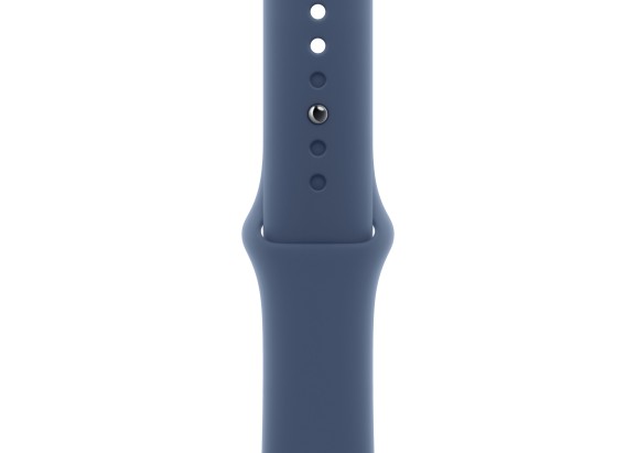 Apple Watch SE 2024 44mm Silver Aluminium Case, Sport Band (Denim) M/L