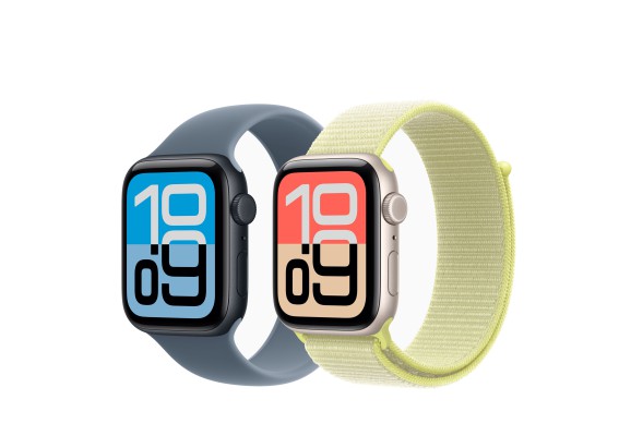 Apple Watch SE 3 44 mm Starlight Aluminum Neon Yellow Sport Loop M/L