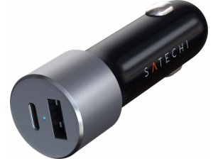 Автомобильное зарядное устройство Satechi 72W, USB-C, PD, серый