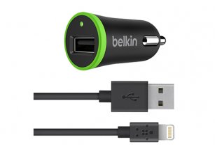 Автомобильное зарядное устройство Belkin BoostUP Car Charger 2,4 А + кабель