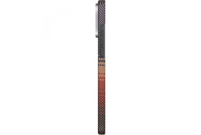 Чехол-накладка Pitaka Tactile Woven Sunset для iPhone 16 Pro Max, арамид (кевлар), оранжевый Чехол-накладка Pitaka Tactile Woven Sunset для iPhone 16 Pro Max, арамид (кевлар), оранжевый