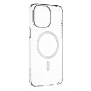 Чехол-накладка Synora Mag Clear Case для iPhone 14 Pro Max, полиуретан, прозрачный