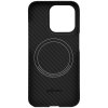 Чехол-накладка Asynora Magnetic aramid fiber для iPhone 15 Pro Max, кевлар, черный Чехол-накладка Asynora Magnetic aramid fiber для iPhone 15 Pro Max, кевлар, черный
