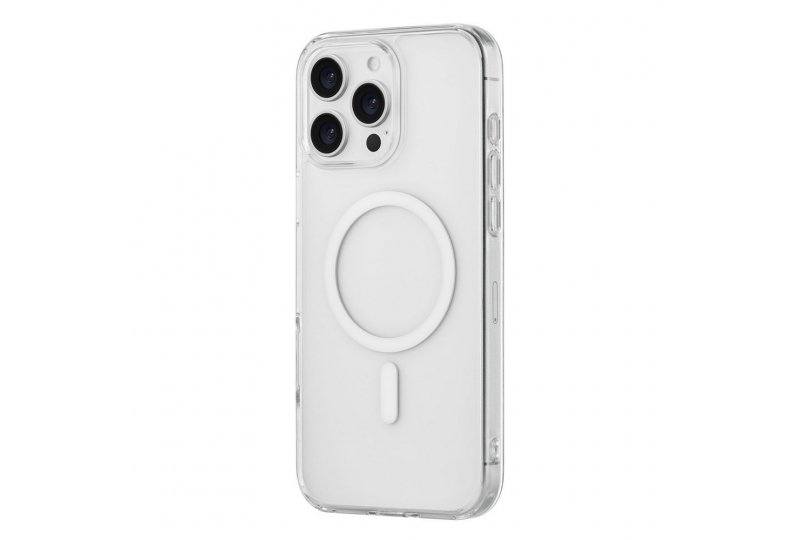 Чехол-накладка uBear Real Mag Case для iPhone 16 Pro Max, полиуретан, прозрачный Чехол-накладка uBear Real Mag Case для iPhone 16 Pro Max, полиуретан, прозрачный