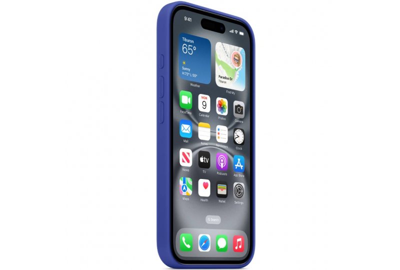 Чехол-накладка Apple Silicone Case для iPhone 16, силикон, ультрамарин Чехол-накладка Apple Silicone Case для iPhone 16, силикон, ультрамарин