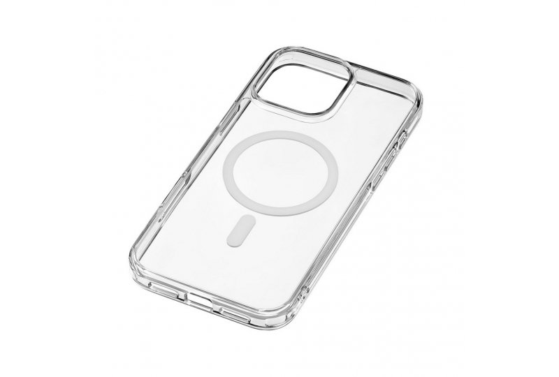 Чехол-накладка uBear Real Mag Case для iPhone 16 Pro Max, полиуретан, прозрачный Чехол-накладка uBear Real Mag Case для iPhone 16 Pro Max, полиуретан, прозрачный