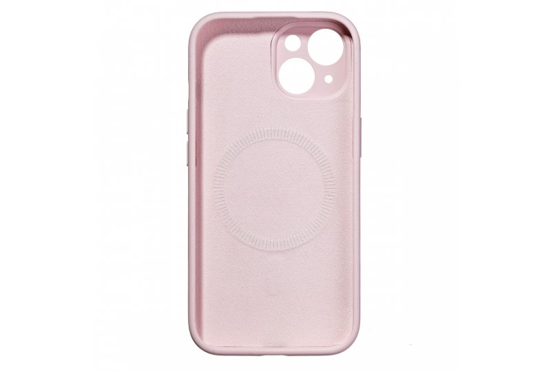 Чехол-накладка Synora Silicon MagCase для iPhone 15, силикон, светло-розовый Чехол-накладка Synora Silicon MagCase для iPhone 15, силикон, светло-розовый