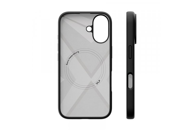 Чехол-накладка VLP Aster Case для iPhone 16, силикон, черный Чехол-накладка VLP Aster Case для iPhone 16, силикон, черный