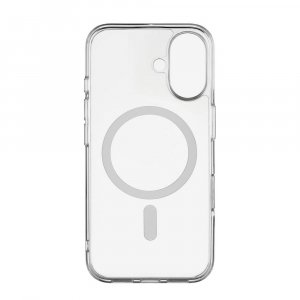 Чехол-накладка uBear Real Mag Case для iPhone 16, полиуретан, прозрачный