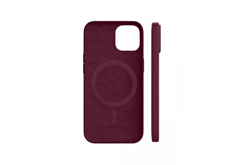 Чехол-накладка VLP Silicone case MagSafe для iPhone 14 Plus, силикон, марсала Чехол-накладка VLP Silicone case MagSafe для iPhone 14 Plus, силикон, марсала