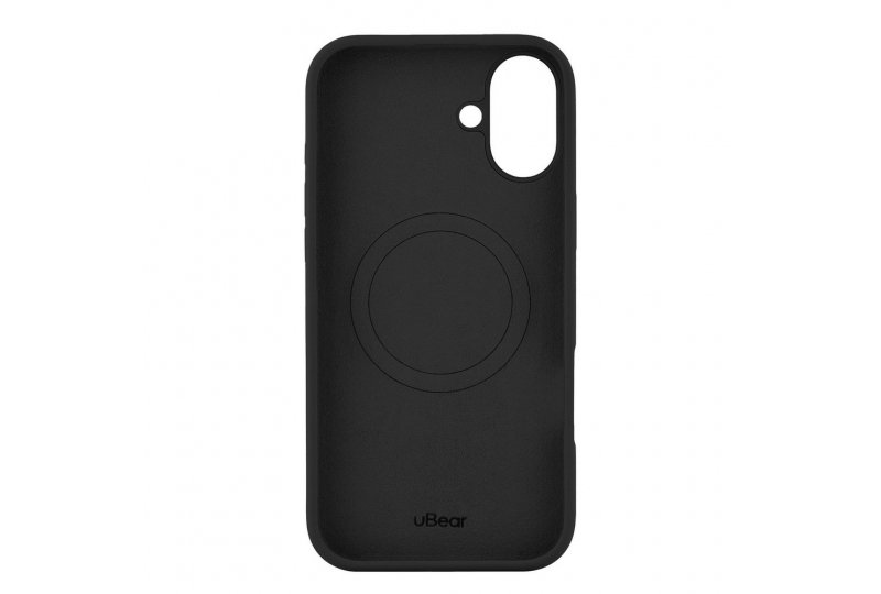 Чехол-накладка uBear Touch Mag Case для iPhone 16 Plus, силикон, черный Чехол-накладка uBear Touch Mag Case для iPhone 16 Plus, силикон, черный