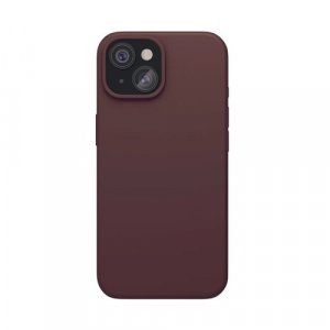 Чехол-накладка VLP Aster Case для iPhone 15, силикон, моккачино