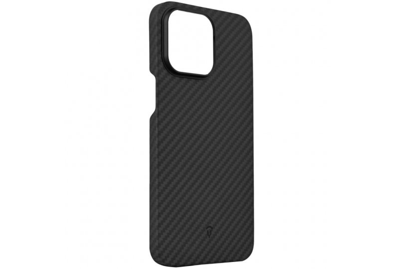 Чехол-накладка Asynora Magnetic aramid fiber для iPhone 15 Pro Max, кевлар, черный Чехол-накладка Asynora Magnetic aramid fiber для iPhone 15 Pro Max, кевлар, черный
