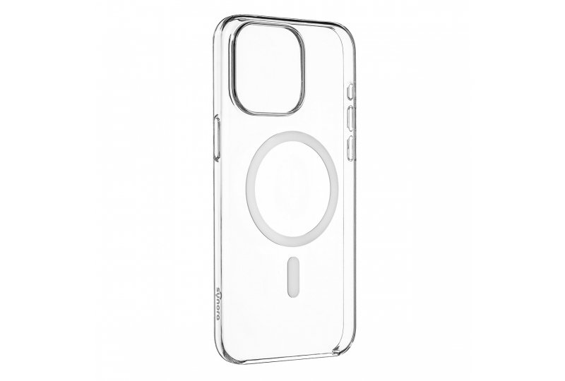 Чехол-накладка Synora Mag Clear Case для iPhone 14, полиуретан, прозрачный Чехол-накладка Synora Mag Clear Case для iPhone 14, полиуретан, прозрачный