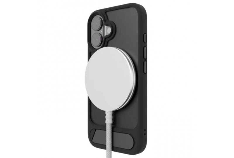 Чехол-накладка VLP Reels Case для iPhone 16, поликарбонат, черный Чехол-накладка VLP Reels Case для iPhone 16, поликарбонат, черный