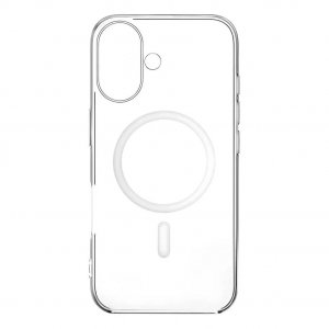 Чехол-накладка Asynora Mag Clear Case для iPhone 16 Plus, полиуретан, прозрачный