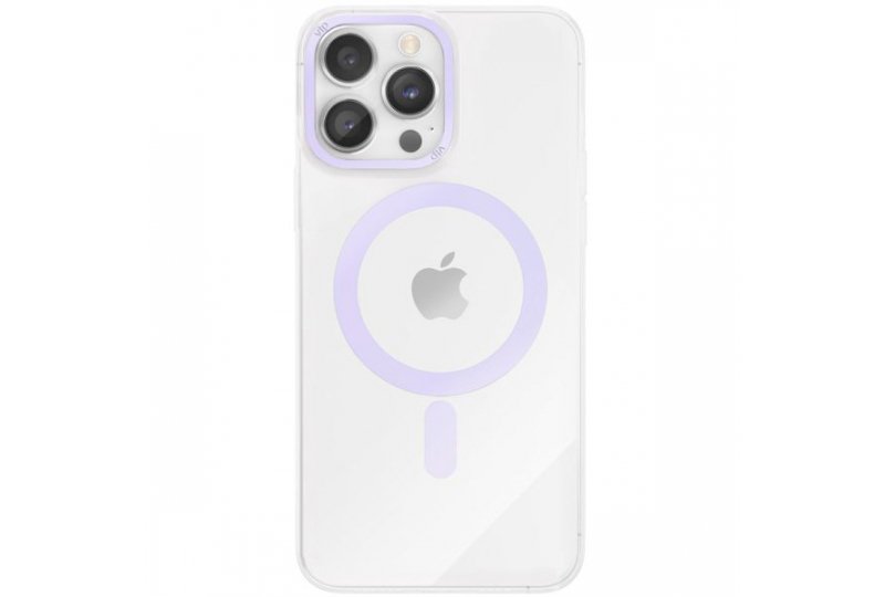 Чехол-накладка VLP Line case MagSafe для iPhone 14, поликарбонат, фиолетовый Чехол-накладка VLP Line case MagSafe для iPhone 14, поликарбонат, фиолетовый