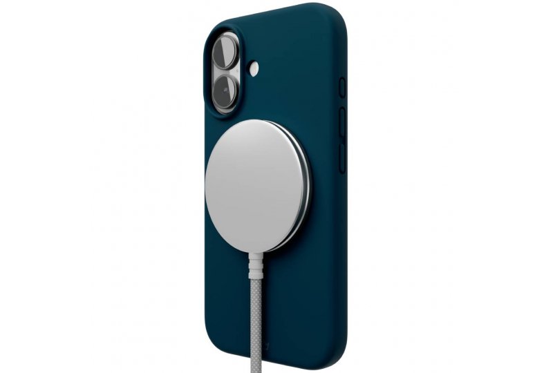 Чехол-накладка VLP Aster Case для iPhone 16, силикон, темно-синий Чехол-накладка VLP Aster Case для iPhone 16, силикон, темно-синий