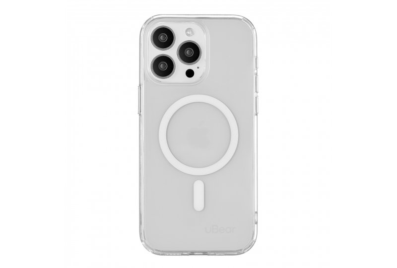 Чехол-накладка uBear Real Mag Case для iPhone 15 Pro Max, поликарбонат, прозрачный Чехол-накладка uBear Real Mag Case для iPhone 15 Pro Max, поликарбонат, прозрачный