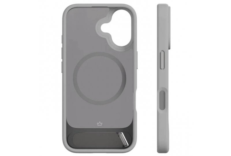 Чехол-накладка VLP Reels Case для iPhone 16, поликарбонат, серый Чехол-накладка VLP Reels Case для iPhone 16, поликарбонат, серый