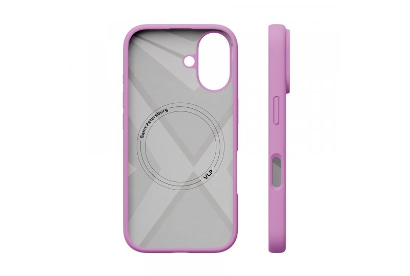 Чехол-накладка VLP Aster Case для iPhone 16, силикон, розовый Чехол-накладка VLP Aster Case для iPhone 16, силикон, розовый