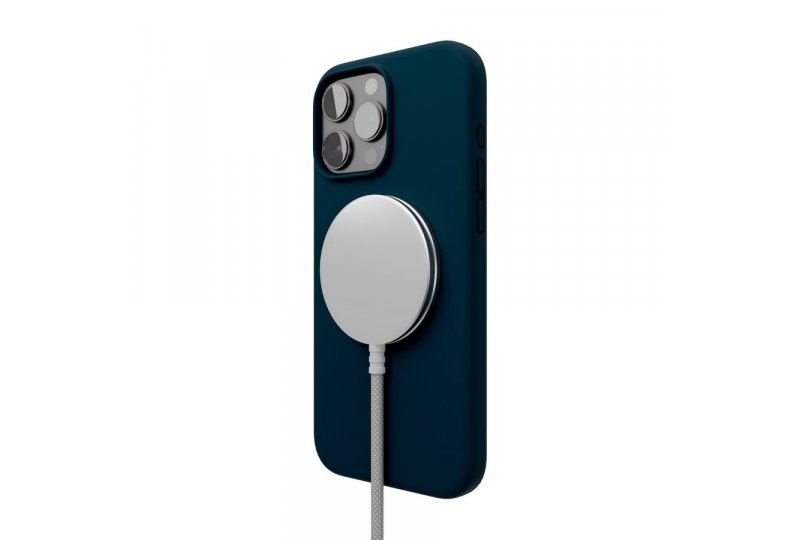 Чехол-накладка VLP Aster Case для iPhone 16 Pro, силикон, темно-синий Чехол-накладка VLP Aster Case для iPhone 16 Pro, силикон, темно-синий