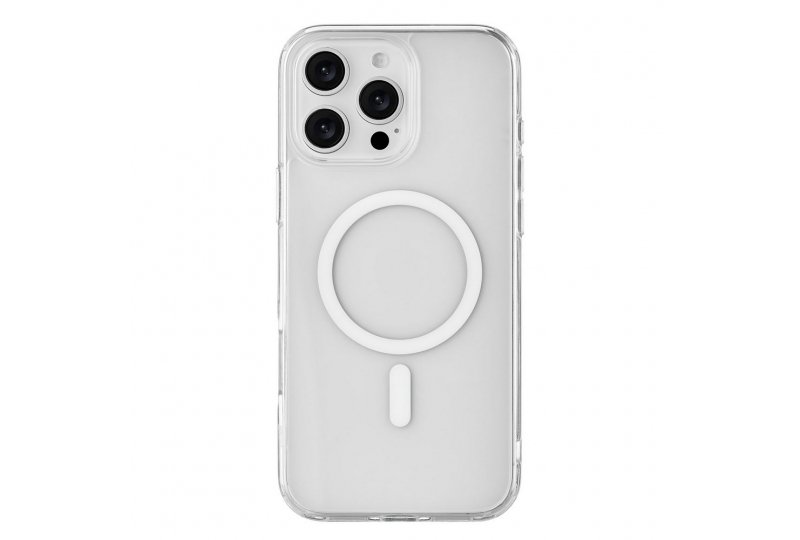 Чехол-накладка uBear Real Mag Case для iPhone 16 Pro Max, полиуретан, прозрачный Чехол-накладка uBear Real Mag Case для iPhone 16 Pro Max, полиуретан, прозрачный
