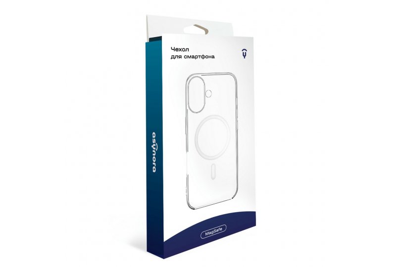 Чехол-накладка Asynora Mag Clear Case для iPhone 16, полиуретан, прозрачный Чехол-накладка Asynora Mag Clear Case для iPhone 16, полиуретан, прозрачный