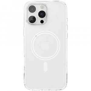 Чехол-накладка VLP Diamond Case для iPhone 16 Pro Max, полиуретан/закаленое стекло, прозрачный