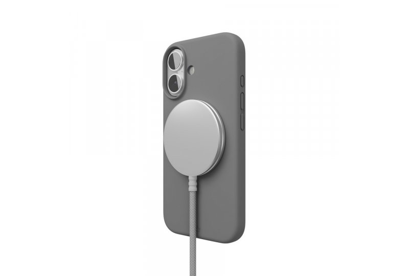 Чехол-накладка VLP Aster Case для iPhone 16, силикон, серый Чехол-накладка VLP Aster Case для iPhone 16, силикон, серый