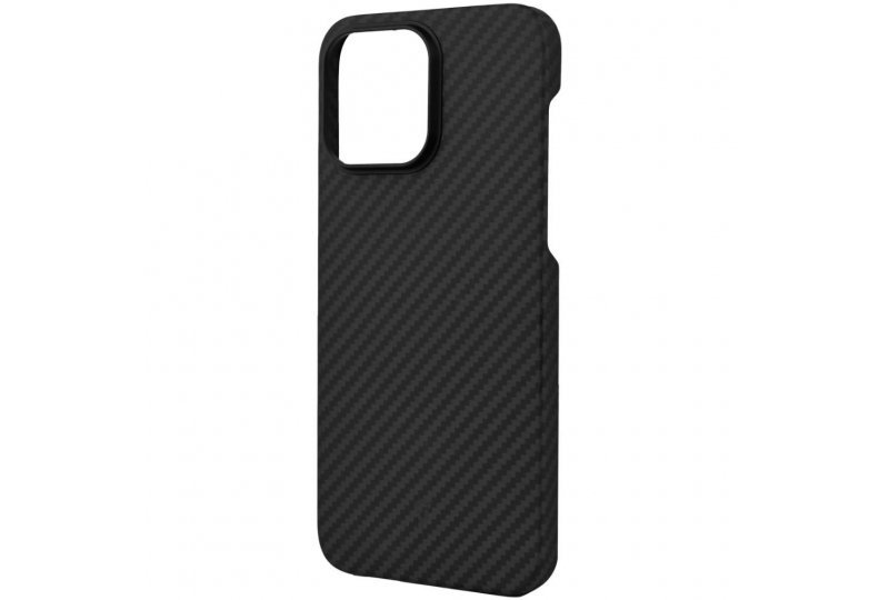 Чехол-накладка Asynora Magnetic aramid fiber для iPhone 15 Pro Max, кевлар, черный Чехол-накладка Asynora Magnetic aramid fiber для iPhone 15 Pro Max, кевлар, черный
