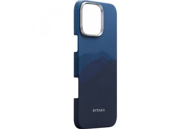 Чехол-накладка Pitaka StarPeak Tactile Woven Over The Horizon для iPhone 16 Pro Max, арамид (кевлар), синий Чехол-накладка Pitaka StarPeak Tactile Woven Over The Horizon для iPhone 16 Pro Max, арамид (кевлар), синий